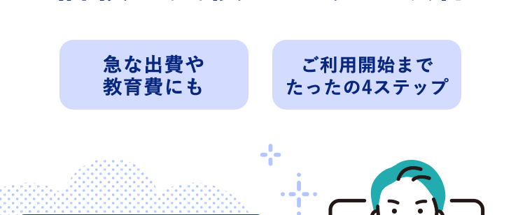 みずほ銀行カードローン
銀行のカードローンを選ぶなら
信頼と実績のみずほ銀行
急な出費や
ご利用開始まで
教育費にも
たったの4ステップ
« MIZUHO MIZUHO
みずほ銀行
sho IC Cash Card
Mizuho
ICキャッシュカード
123-12345b-0 0 10
ミズホ タロウ
機
MIZU
Mizuho
Mileage
J-Debit
Club
=
ご利用限度額10万円~800万円※
※ご利用限度額は所定の審査により決定いたします。