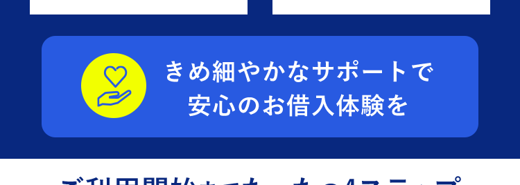 銀行ならではの信頼感
みずほ銀行
カードローン
ご利用限度額
10万円~800万円
*1
MIZUHO
MIZING
Mizuho IC Cash Card
カード
123-123456-00
最短当日
お借入可能 ※2
幅広い
ニーズに対応
急な出費や
教育費にも
きめ細やかなサポートで
安心のお借入体験を
ご利用開始までたったの4ステップ
お申し込み
必要書類の
アップロード
審査結果の
ご確認・最終申込
ご利用
開始
※1 ご利用限度額は所定の審査により決定いたします。
※2 みずほ銀行の普通預金口座をお持ちの方に限ります。
お借り入れにはお申し込み審査が必要です。